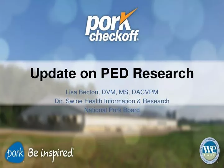 update on ped research