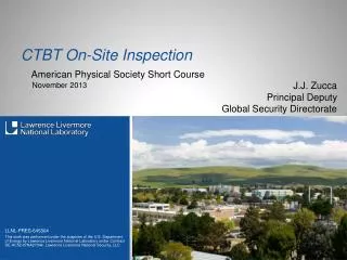 CTBT On-Site Inspection