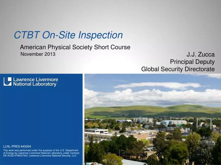 ctbt on site inspection