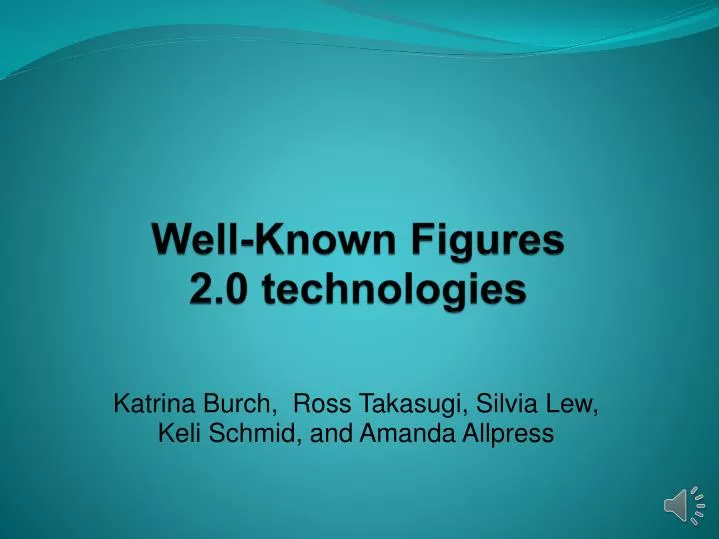 well known figures 2 0 technologies