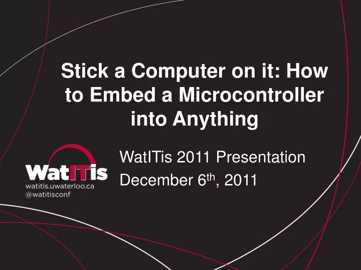 stick a computer on it how to embed a microcontroller into anything