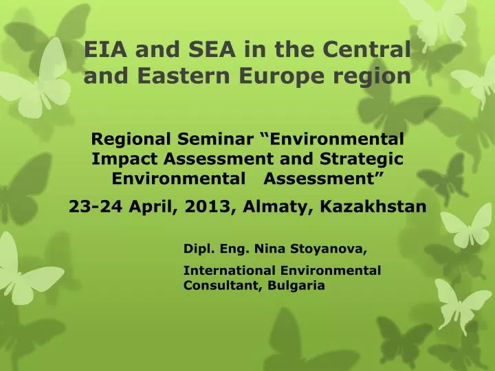 eia and sea in the central and eastern europe region