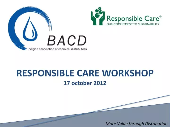 responsible care workshop 17 october 2012