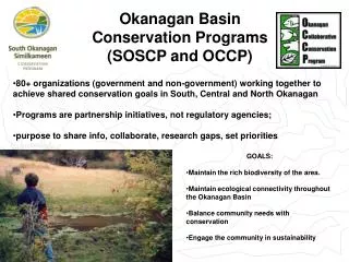 Okanagan Basin Conservation Programs (SOSCP and OCCP)