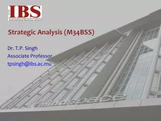 Strategic Analysis (M34BSS)