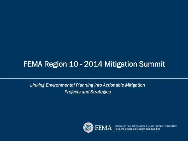 fema region 10 2014 mitigation summit
