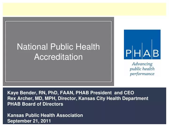 national public health accreditation
