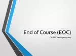 End of Course (EOC) - slide 1