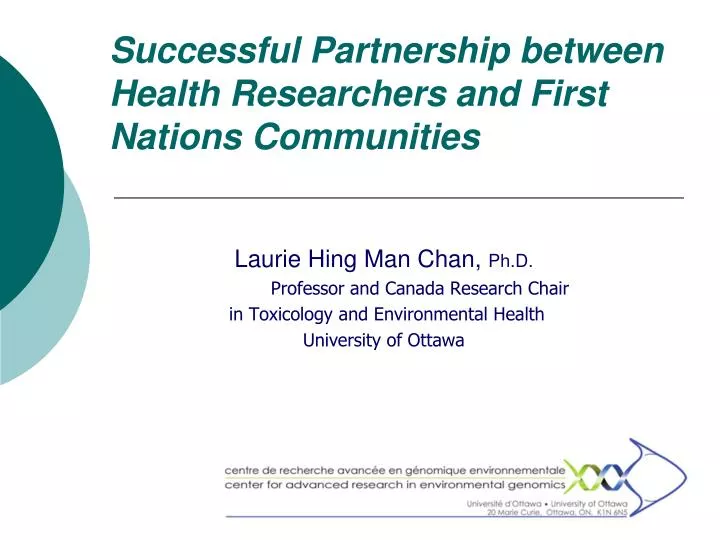 successful partnership between health researchers and first nations communities