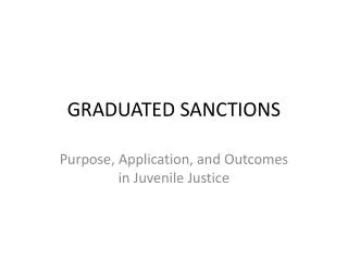 GRADUATED SANCTIONS