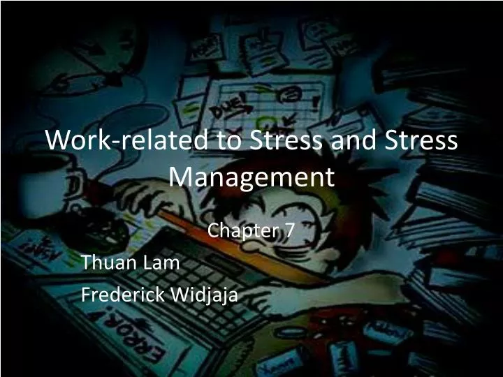 work related to stress and stress management