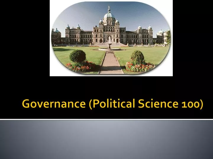 governance political science 100