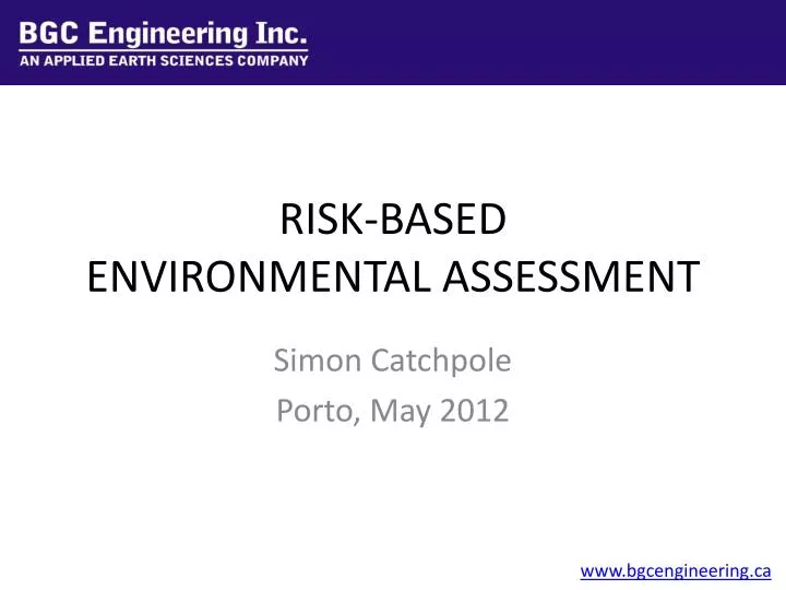 risk based environmental assessment