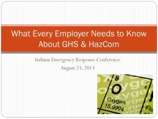 What Every Employer Needs to Know About GHS &amp; HazCom