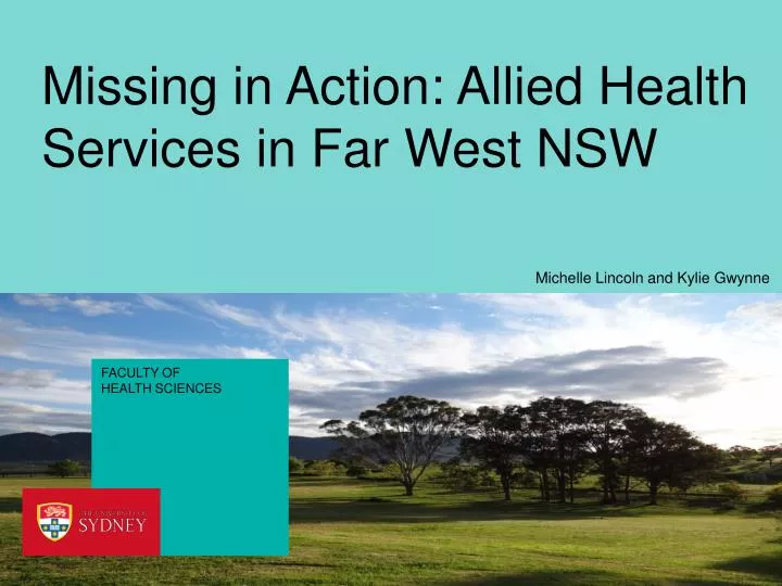 missing in action allied health services in far west nsw