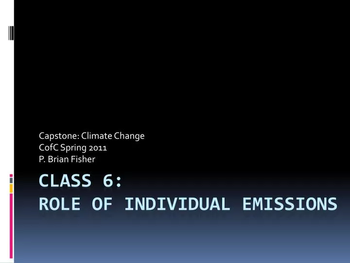 capstone climate change cofc spring 2011 p brian fisher