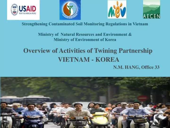overview of activities of twining partnership vietnam korea n m hang office 33