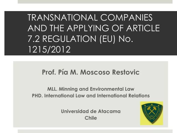 transnational companies and the applying of article 7 2 regulation eu no 1215 2012