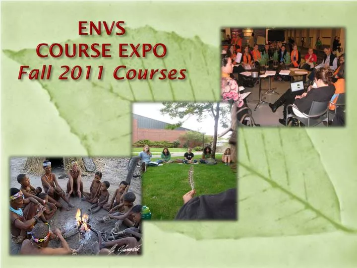 envs course expo fall 2011 courses