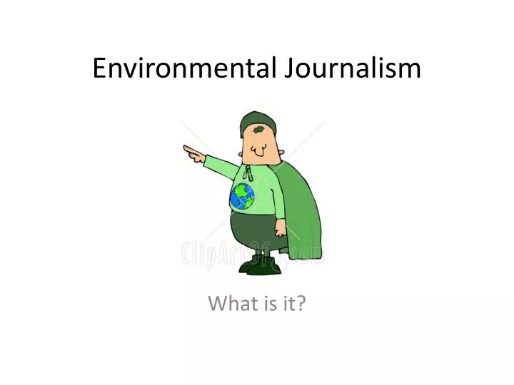 environmental journalism