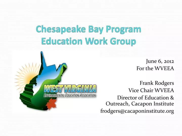 chesapeake bay program education work group