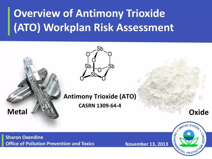 overview of antimony trioxide ato workplan risk assessment