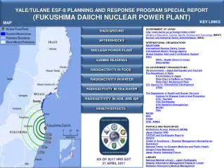 YALE/TULANE ESF-8 PLANNING AND RESPONSE PROGRAM SPECIAL REPORT ( FUKUSHIMA DAIICHI NUCLEAR POWER PLANT )