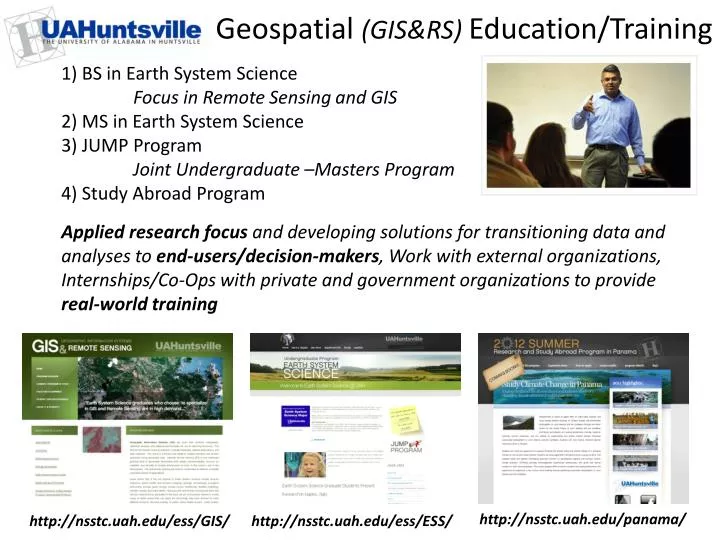 geospatial gis rs education training