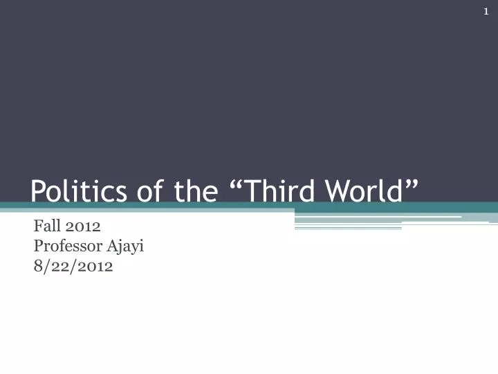 politics of the third world