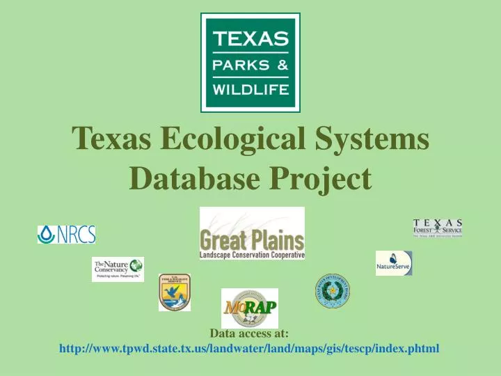 texas ecological systems database project