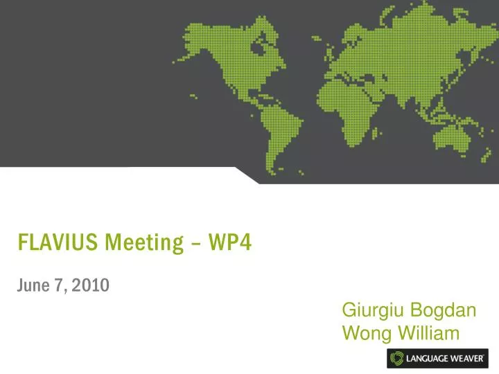 flavius meeting wp4