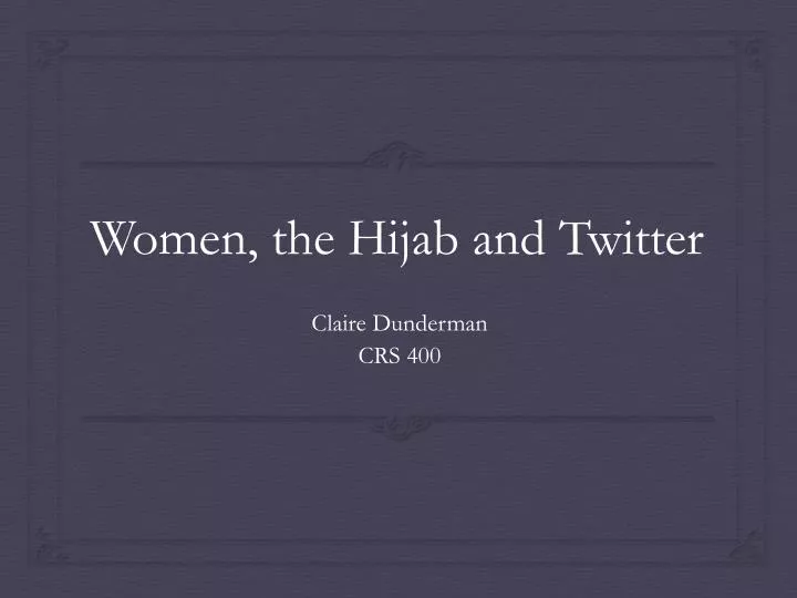women the hijab and twitter