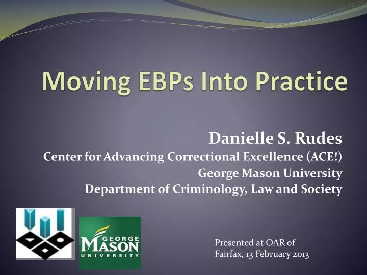 moving ebps into practice