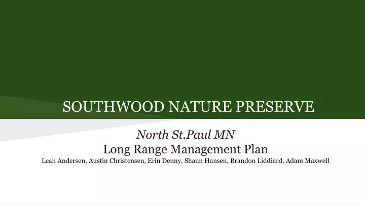 southwood nature preserve