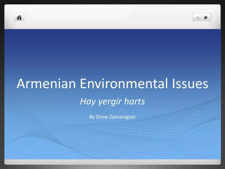 armenian environmental issues