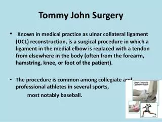 Tommy John Surgery