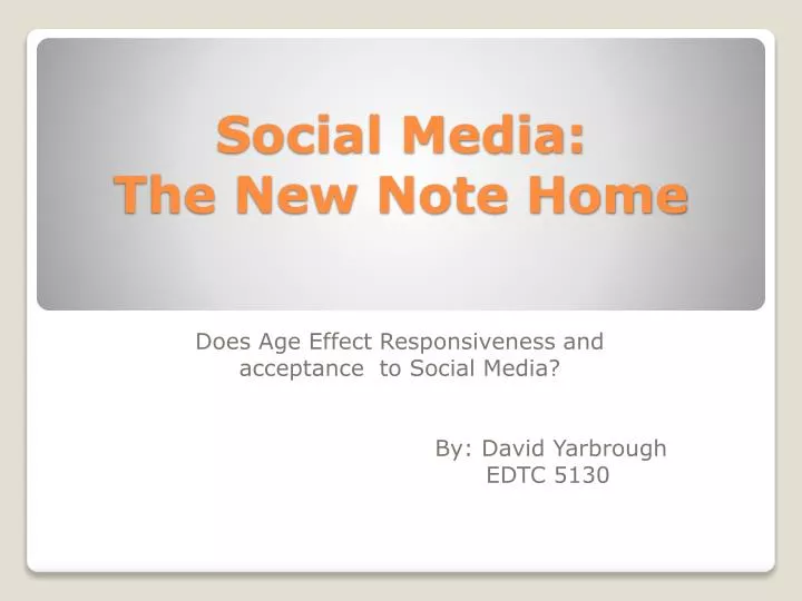 social media the new note home