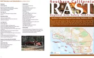 Southern California Regional Area Safety Taskforce (RAST)