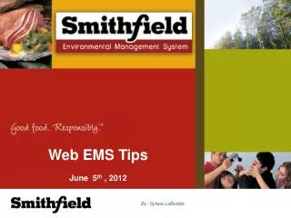Web EMS Tips June 5 th , 2012