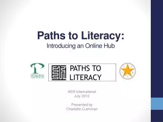 Paths to Literacy: Introducing an Online Hub