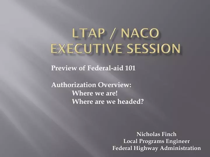 ltap naco executive session
