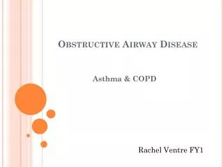 Obstructive Airway Disease