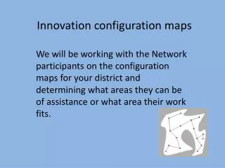 Innovation configuration maps