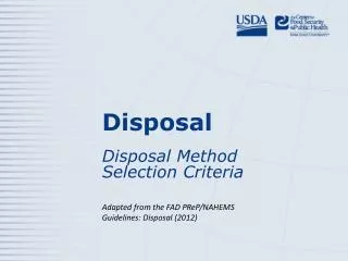 Disposal