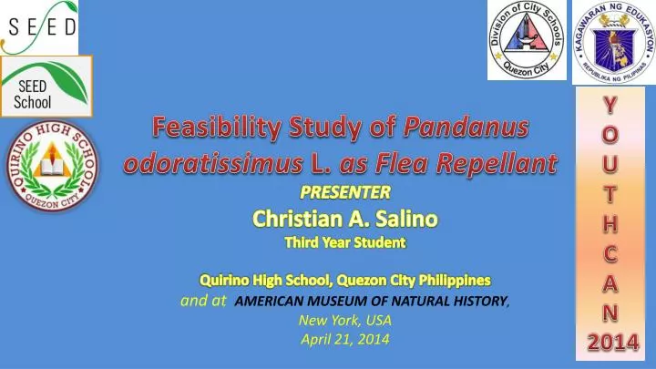 feasibility study of pandanus odoratissimus l as flea repellant
