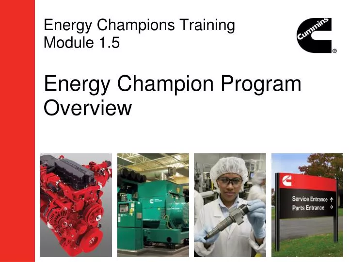 energy champions training module 1 5 energy champion program overview