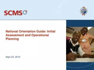 National Orientation Guide: Initial Assessment and Operational Planning