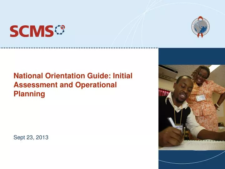 national orientation guide initial assessment and operational planning