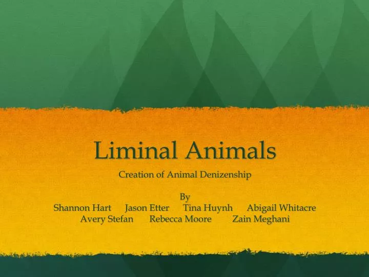 liminal animals