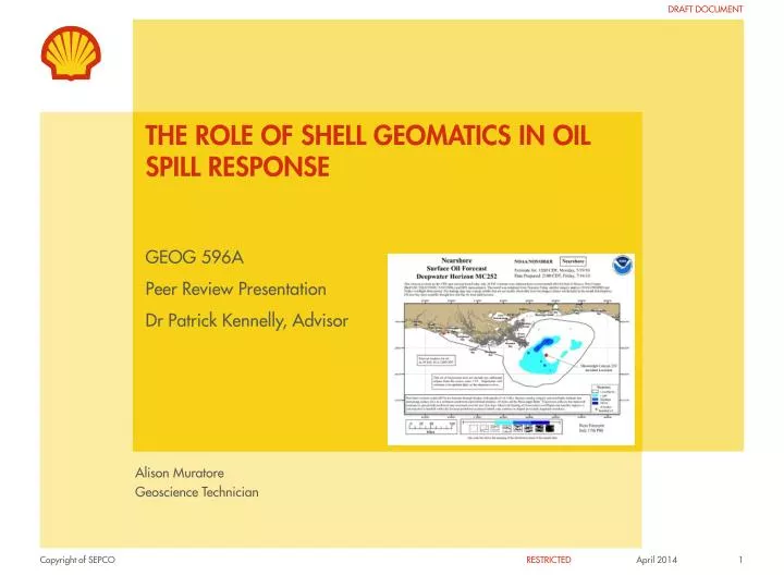 the role of shell geomatics in oil spill response